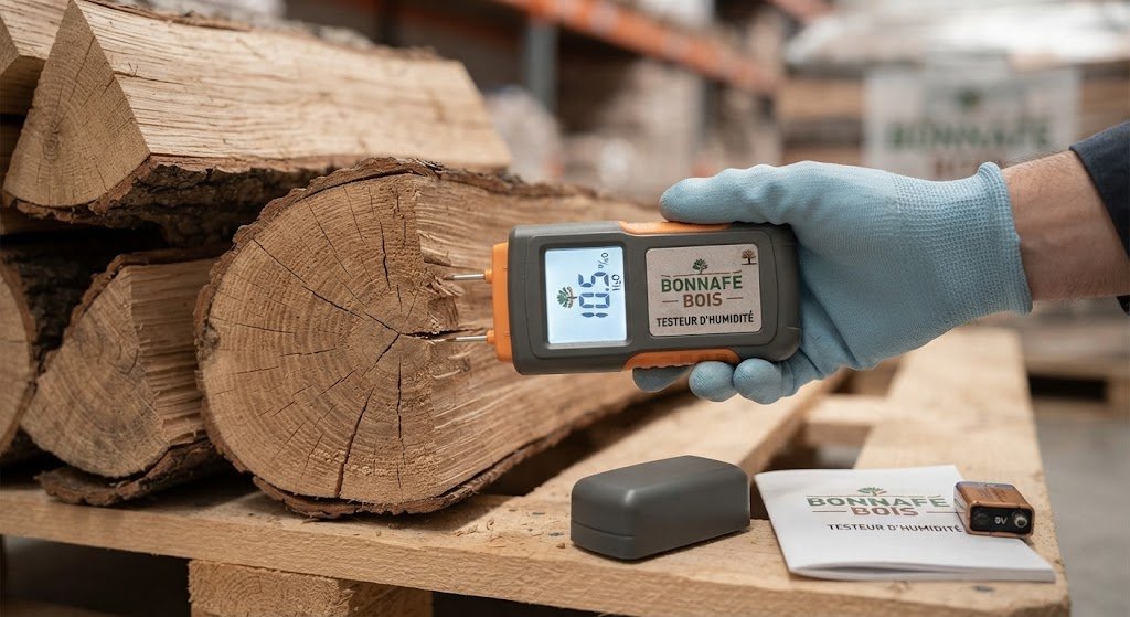 Humidimètre digital pour bois de chauffage